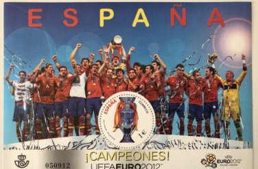 New Philatelic Sheet- Euro 2012 champion team