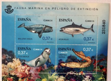 New Philatelic Sheet from Spain- Endangered fauna