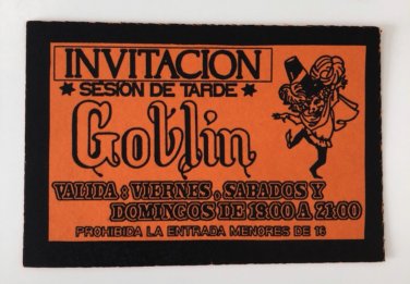 Flyer disco Goblin- Aspe