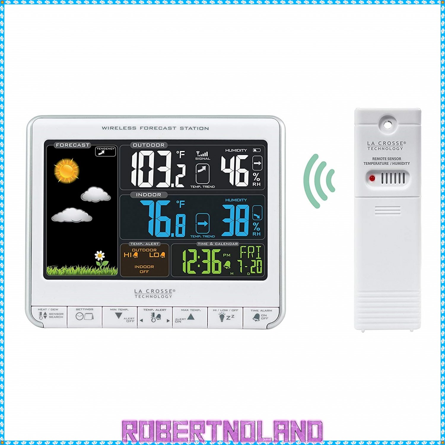 La Crosse Technology Wireless Color Forecast Station, 308-1412S