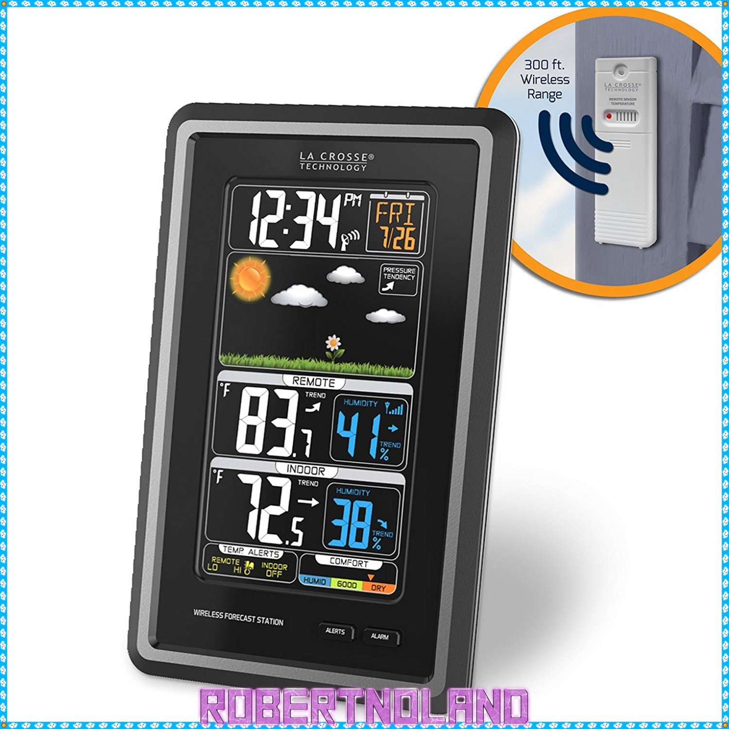 Vertical Color Wireless Weather Station by La Crosse, S88907