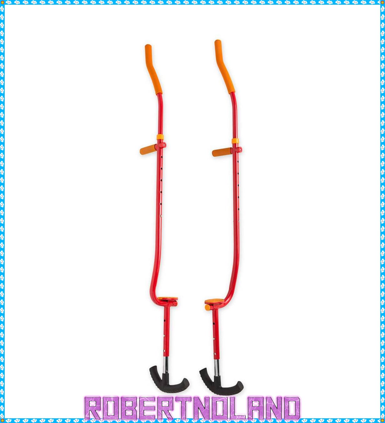 Adjustable Ergonomic Amazing Featz Stiltz - Red