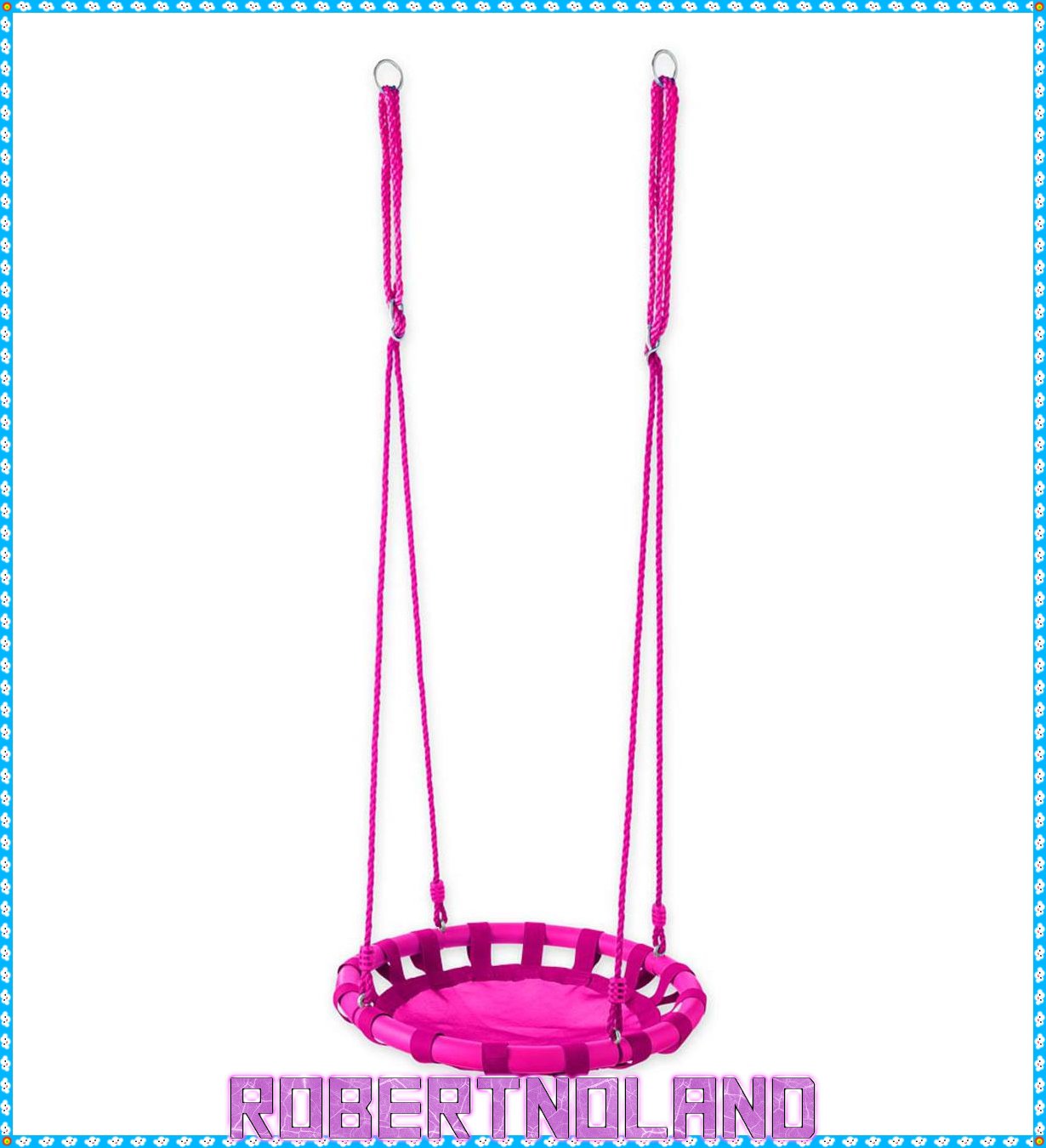Color Burst Round Swing - Pink