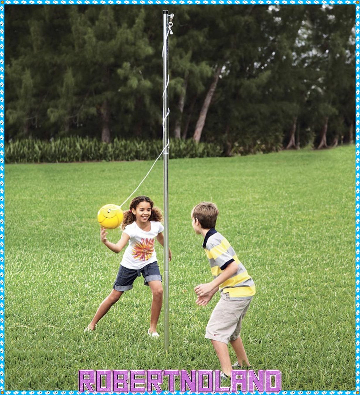 Deluxe Heavy-Duty Backyard Tetherball Game