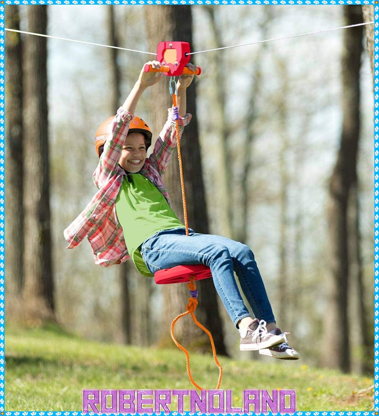 80-Foot Red Zipline Kit