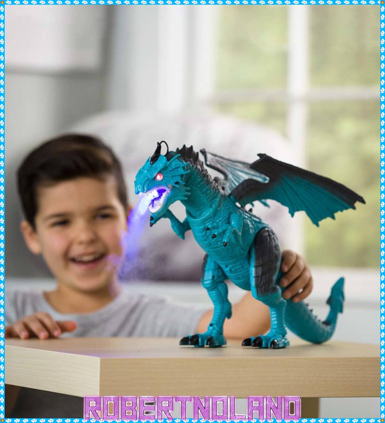 Steam Breathing Dragon - Blue