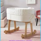 Birch Wood Rocking Cradle and Accessories