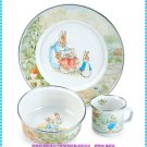 3-Piece Beatrix Potter Enamelware Dish Set - Peter Rabbit