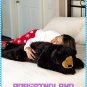 Black Bear Huggable Body Pillow - Black