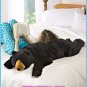 Black Bear Huggable Body Pillow - Black