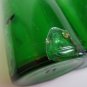 4 VINTAGE Green Soda Bottles