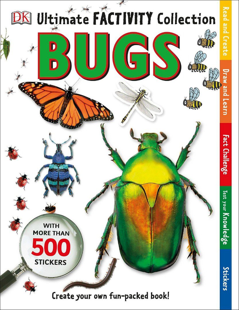 Ultimate Factivity Collection Bugs DK 500 Stickers Create Learn Draw Fun