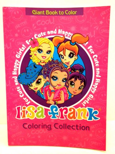 Download Lisa Frank Coloring Collection For Cute And Happy Girls Giant Book To Color