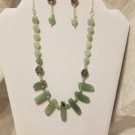 Green Adventurine Necklace Set