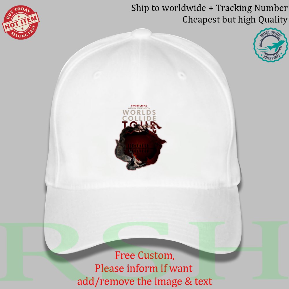 EVANESCENCE, WITHIN TEMPTATION WORLD COLLIDE TOUR Concert Album Hats Caps