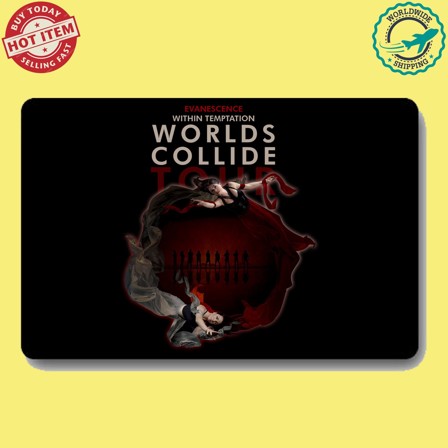 EVANESCENCE, WITHIN TEMPTATION WORLD COLLIDE TOUR Concert Album Doormat