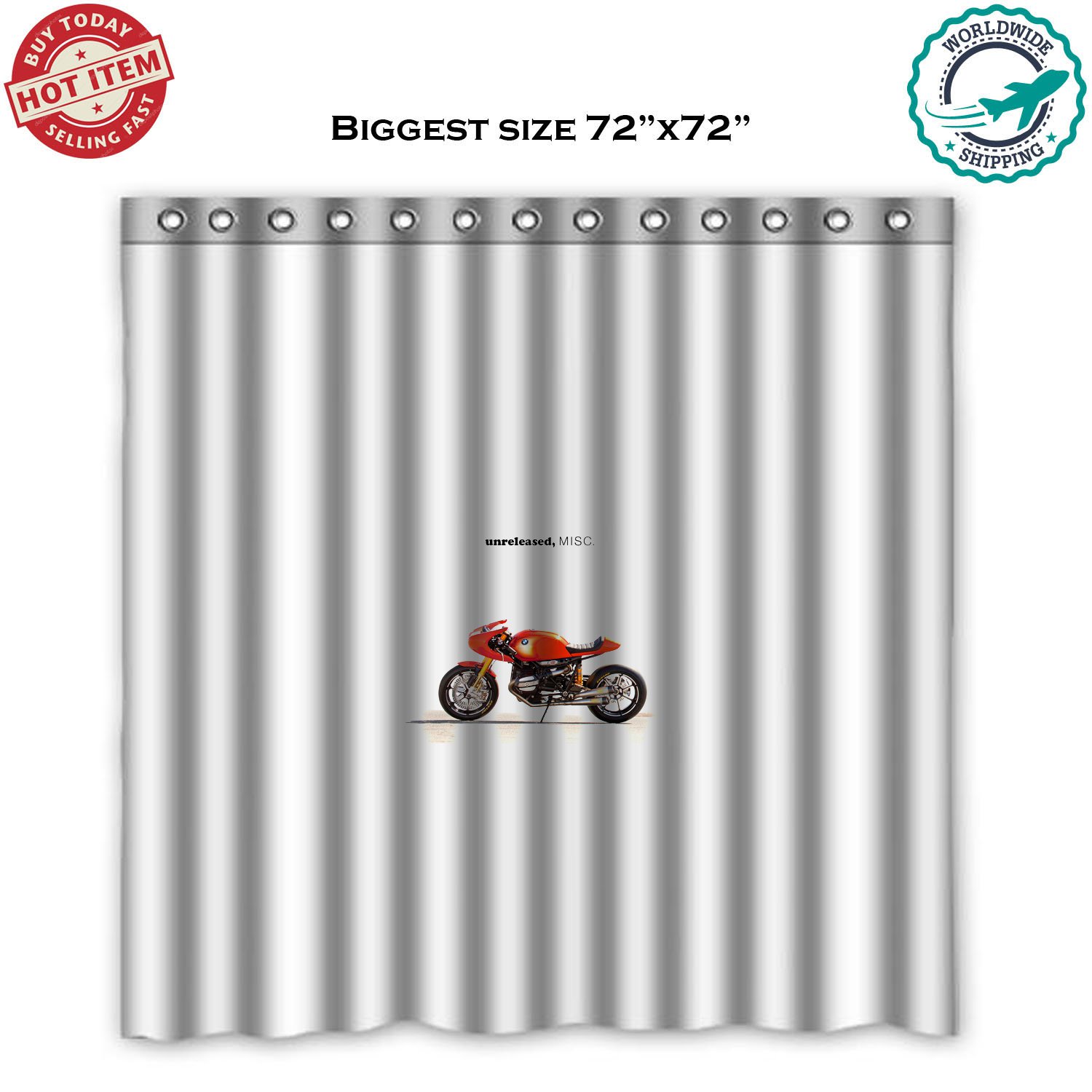 2 FRANK OCEAN  BLOND Tour Concert Album Shower Curtain