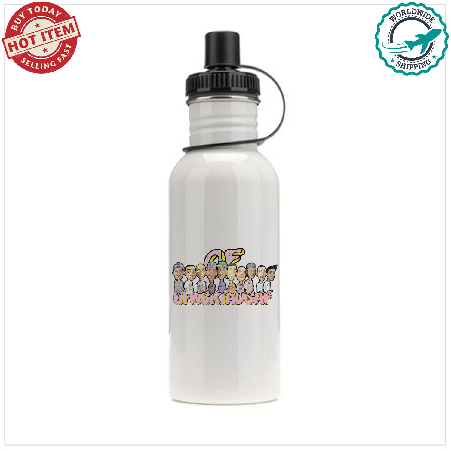 5 ODD FUTURE THE OF TAPE VOL.2 Tour Concert Album Sports School Bottle