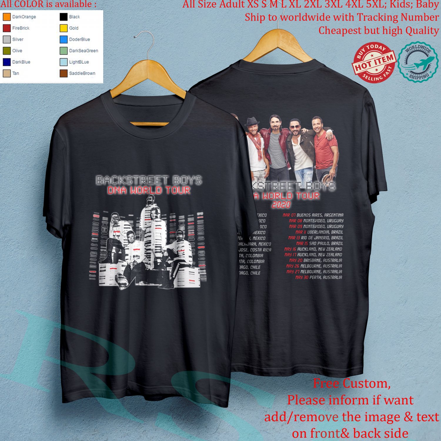 NEW BACKSTREET BOYS DNA WORLD TOUR 2020 Concert Album T-shirt S-5XL ...