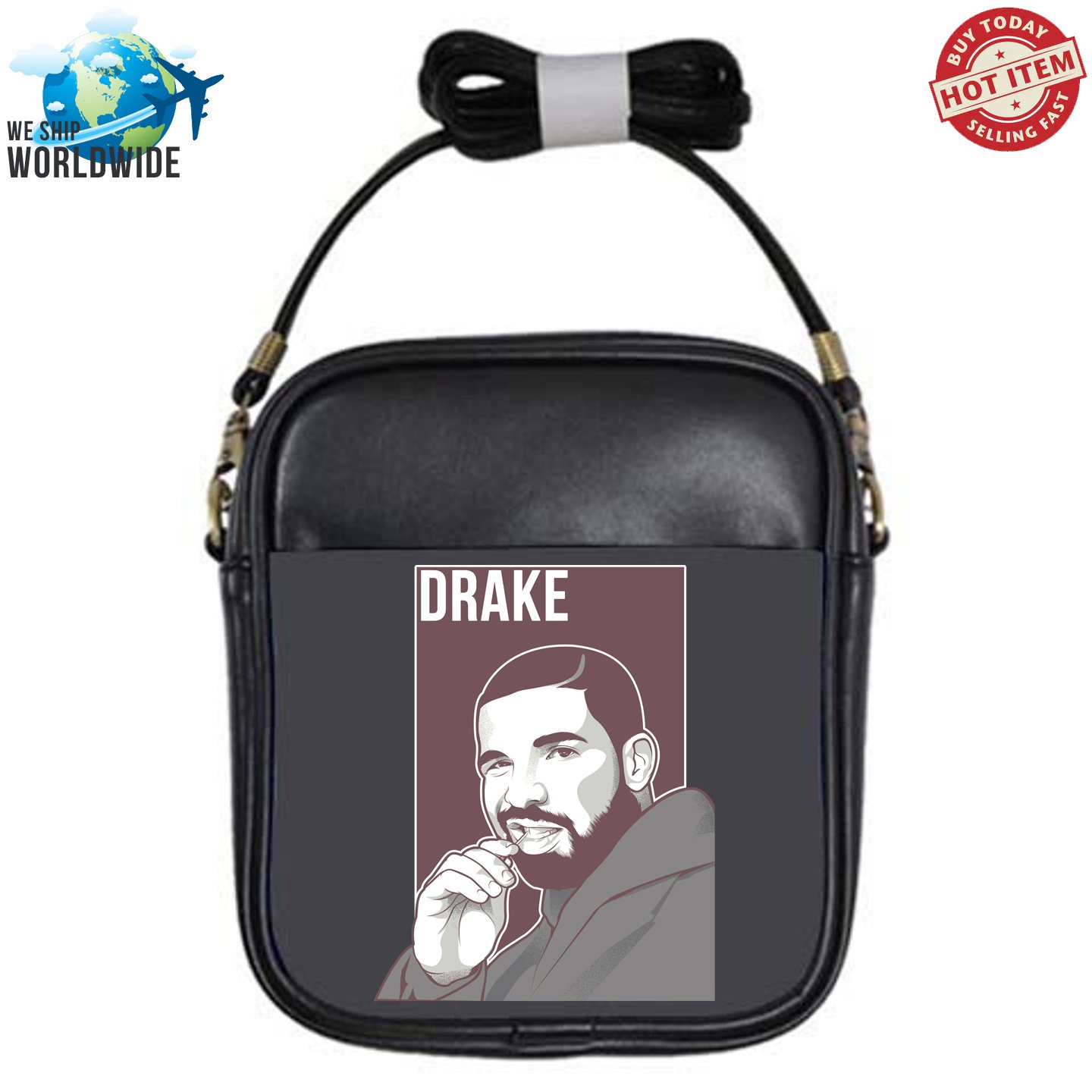 5 DRAKE CARE PACKAGE Concert Album sling bags