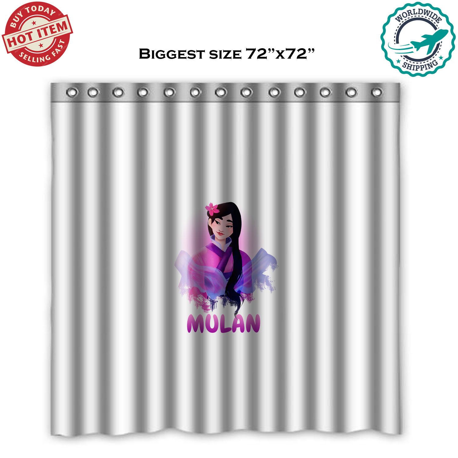 2 MULAN Concert Album Shower Curtain