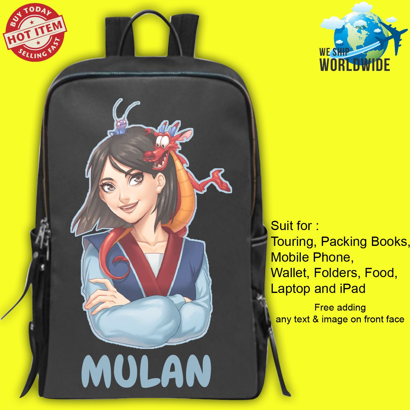4 MULAN Concert Album Backpack Bags