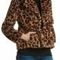Leopard Jacket Faux Fur - Size Medium