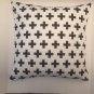 cross pattern black and white cushion cover