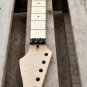 REVERSE STRAT HEAD GUITAR NECK WITH LOCKING NUT PROJECT Steel FRETS FITS OEM