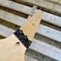 REVERSE STRAT HEAD GUITAR NECK WITH LOCKING NUT PROJECT Steel FRETS FITS OEM