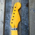 VINTAGE STRAT HEAD GUITAR NECK WITH LOCKING NUT PROJECT Steel FRETS FITS OEM