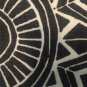 handmade black and white geometric circle print cushion cover pillowcase