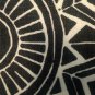 handmade black and white geometric pattern cushion cover