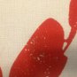 handmade red and white head phone cotton and polyester cushion cover