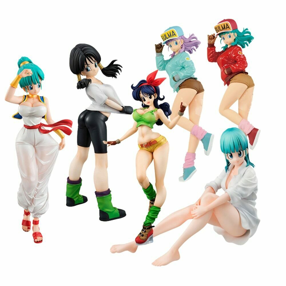 Dragon Ball Z Bulma Ranchi Bideru Videl Girl Toys Buruma Sexy Anime Figure Dbz