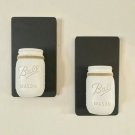 Mason Jar Wall Sconce, Set of 2, Mason Jar Wall Decor, Handmade Country Rustic
