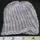 Adorable Multi Colored Hand Knit Stocking Cap. Crafted in USA Lavender White