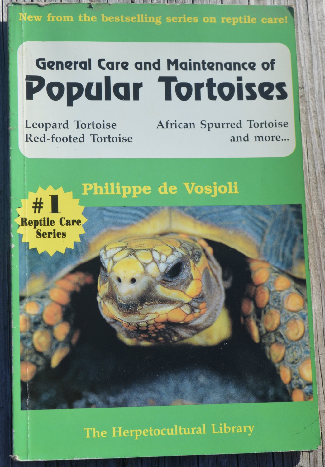 General Care And Maintenance Of Popular Tortoises Book Used Good Condition