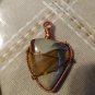 Copper and desert jasper pendant