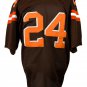 Nick Chubb Signed Brown Custom Pro-Style Football Jersey JSA