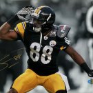 Emmanuel Sanders Signed Pittsburgh Steelers 8x10 Spotlight First Down Photo SI