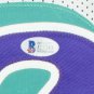 Karl Malone Utah Signed Custom White Basketball Stat Jersey BAS