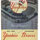 Roy Campanella Signed 1957 World Series Program BAS LOA
