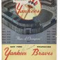 Roy Campanella Signed 1957 World Series Program BAS LOA