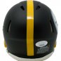 Mason Rudolph Signed Pittsburgh Steelers Mini Matte Black Speed Rep Helmet JSA