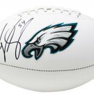 Jeremiah Trotter Signed Philadelphia Eagles Logo Football JSA