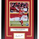 Patrick Mahomes Framed 8x10 Chiefs Spotlight Photo w/ Laser Engraved Signature