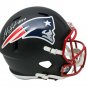 Josh Gordon Patriots Signed Full Size Matte Black Speed Replica Helmet JSA