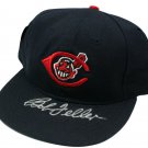 Bob Feller Signed Cleveland Indians Baseball Hat PSA