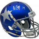 Amari Cooper Signed Full Size Dallas Cowboys Blue Schutt Replica Helmet JSA